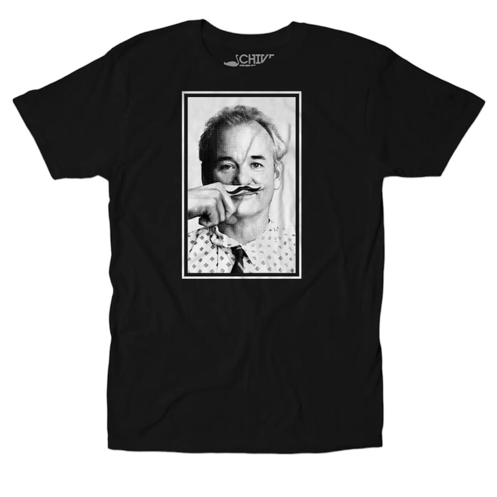 Chive Tees Bill Murray Mustache Finger Unisex Tee T-shirt Top Shirt